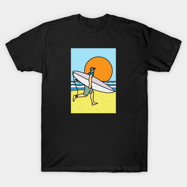 Happy surfing T-Shirt by comecuba67